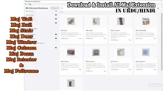 How to download & install Maj Plugin Beam Column Door Rail Stair Wall & Window