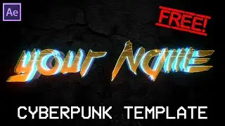 [FREE] Animated Cyberpunk Logo Template for After Effects