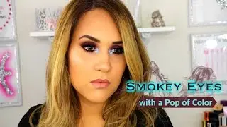 Smokey Eyes with a POP of Color