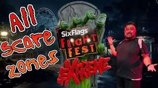 Fright Fest Extreme 2024 ! We Explored All Scare Zones. (Fright Fest Extreme Some Mazes Not Ready)