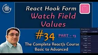 react hook form tutorial in hindi  || watch field values in react hook form  in hindi  #34