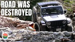 NATURE MADE THIS ROAD MUCH MORE INTERESTING! JEEP GLADIATOR ECODIESEL