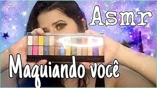Asmr : Posso maquiar você :  mouth sound , triggers com voz suave - 