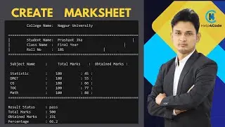 develop marksheet project using python programming |  OOPS | #python #education #motivation