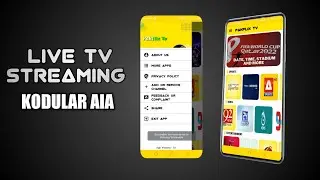 Live tv Streaming App Kodular Aia file latest aia kodular ui uix design app