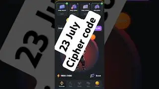23 July Morse Code Hamster Kombat | 1 Million Points Daily Cipher 