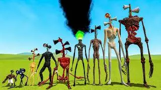 ALL SIREN HEAD SIZE COMPARISON in Garry's Mod !!