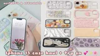 iphone 13 case haul + try on! ✨💕🌸 shopee haul & SHEIN ✨ for as low as 25pesos phone case 🌸
