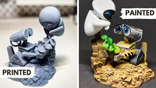 3D PRINTING Wall-E Disney Pixar FANART TIMELAPSE