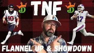 NFL DFS DraftKings Showdown Picks LIVE Strategy For Bills-Texans Thursday Night Football Lineups