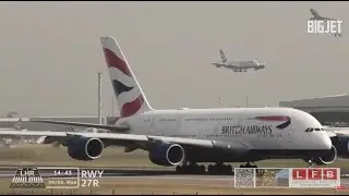 Busy London Heathrow Airport - 27R