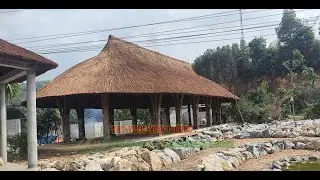 The Detailed Steps to Build a Unique Curved Bamboo House with a Thatched Roof by Ngoc Duong Bamboo