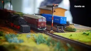 A record-breaking modular railway layout was shown in Kyiv