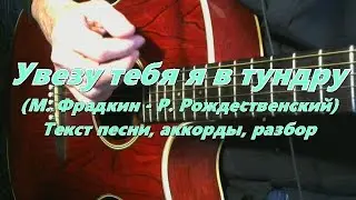 Увезу тебя я в тундру  Текст, аккорды, разбор