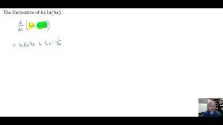 Derivative of 6x ln4x