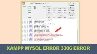 Resolve XAMPP MySQL Port 3306 Error