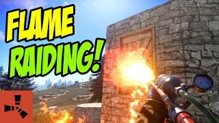 FLAME RAIDING EVERYONE for easy LOOT! | Rust Solo Survival S37E05 | TRAP BASE