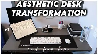 Unboxing MOFII mechanical keyboard 🤍 + desk reset | aesthetic work from home setup