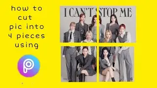 How to cut a picture into 4 pieces using PiscArt