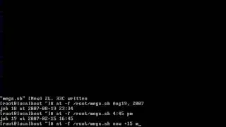 Job Scheduling with Command in centos 7