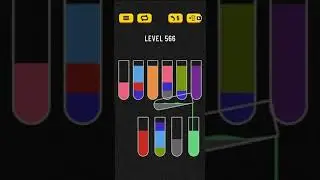 Water sort puzzle level 566