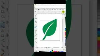 Leaf logo design in coreldraw