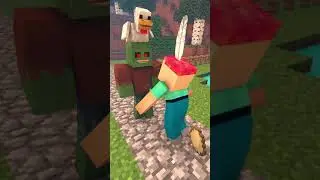 funny chicken dance - noob #minecraftanimation #shorts