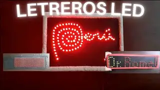 Como hacer letreros leds: Materiales