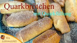 Quarkbrötchen  mit Quarkfüllung