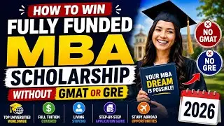 How to Win Fully Funded MBA Scholarship without GMAT or GRE 2026 | Step-by-Step Application Guide