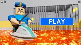LAVA BARRY'S PRISON RUN! New Scary Obby (