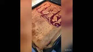 Оочень вкусный малиновый пирог . Два в одном