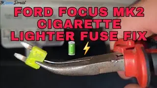 How to fix Ford Focus Mk2 cigarette lighter Fuse Replace DIY 🚗👨‍🔧 - Fuse Box Location