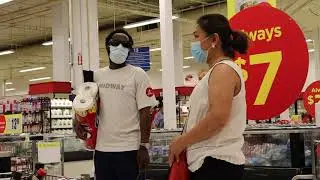 Blind man mess up again in the shop/ Prank