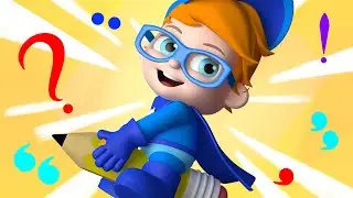 Learn Punctuation Marks with Jake Totter | Super Geek Heroes | Fun Cartoon Videos