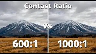 Contrast Ratio 600:1 and 1000:1
