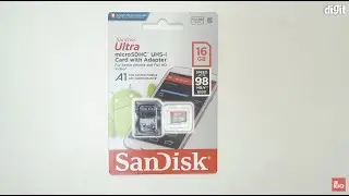 SanDisk Ultra UHS-I 16GB MicroSDHC Memory Card with Adaptor Unboxing & Overview