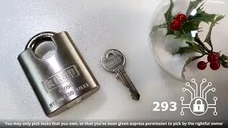 293 🔐 Kasp K15050D stainless steel padlock with closed shackle picked (150 series)