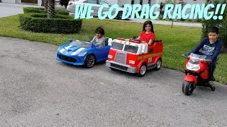 We go drag racing!! Who will win!?
