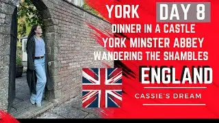 Day 8 leaving Scotland entering England to York shambles, Minster Abbey and dinner at Whitwell Hall.