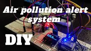 Air pollution alert system. MQ9 sensor | OLED | NodeMCU