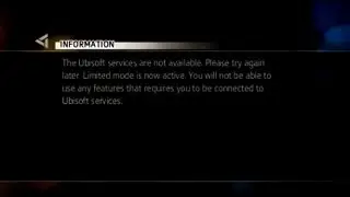 The Ubisoft services are not available