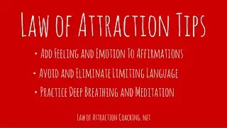 Law of Attraction Tips | The Secret of Attracting Wealth