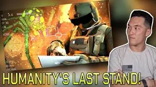 US Marine Officer Reviews TOMAHAWKING SPIDERS FOR TRESPASSING | Earth Defense Force 4.1