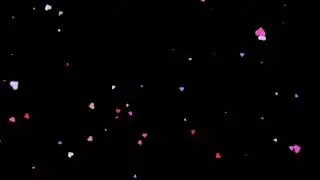 Colour Hearts Overlay Effect l Love hearts Animation l HD