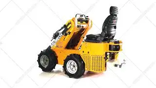 Универсальная машина мини-погрузчик Baumech ML-02 Pro с двигателем Zongshen 3D обзор.