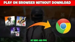 How to play PUBG MOBILE /BGMI/FREE FIRE/COD on browser without downloading in android and ios