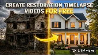 How To Create Viral Restoration Time Lapse Videos With AI For FREE in 2026