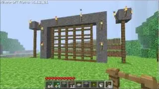 Minecraft Tips: Building Gates and Posts using Fences