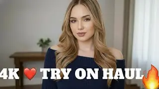 4K New Shein Try On Haul 2025 |Transparent Mesh Lingerie & Micro Bikinis 